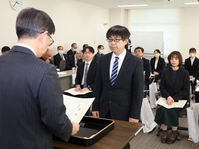 表彰の様子