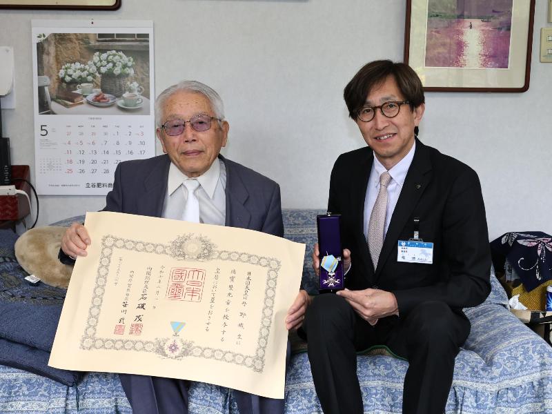 受章者写真