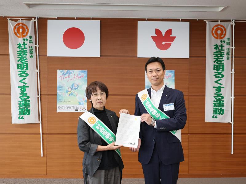 メッセージ伝達式の様子