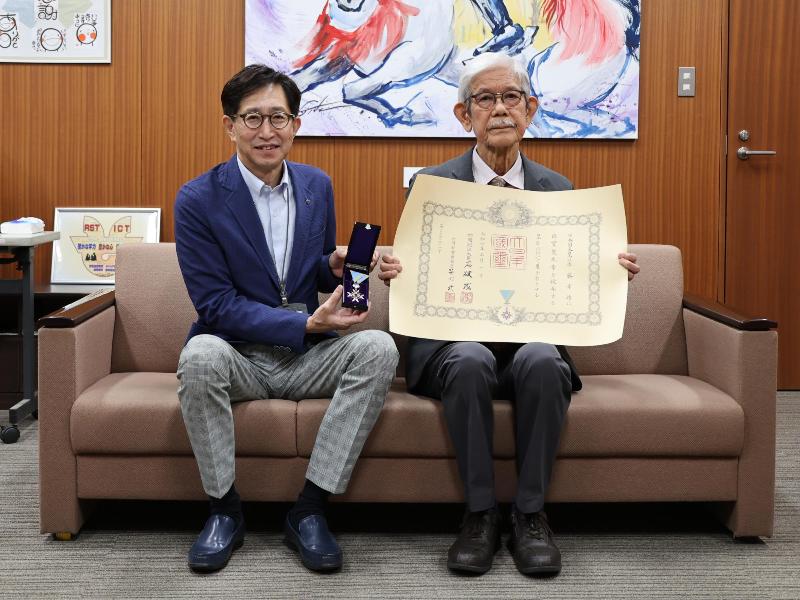 伝達式の様子