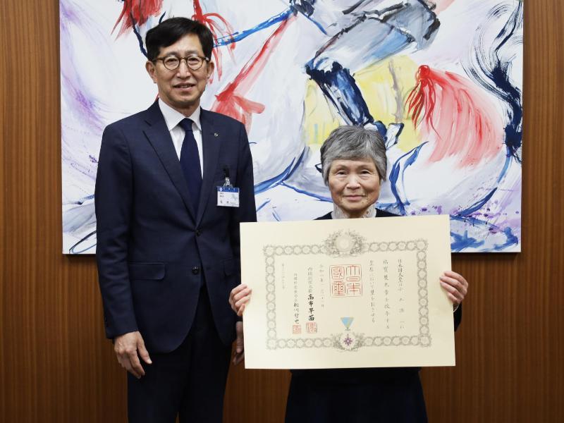 伝達式の様子