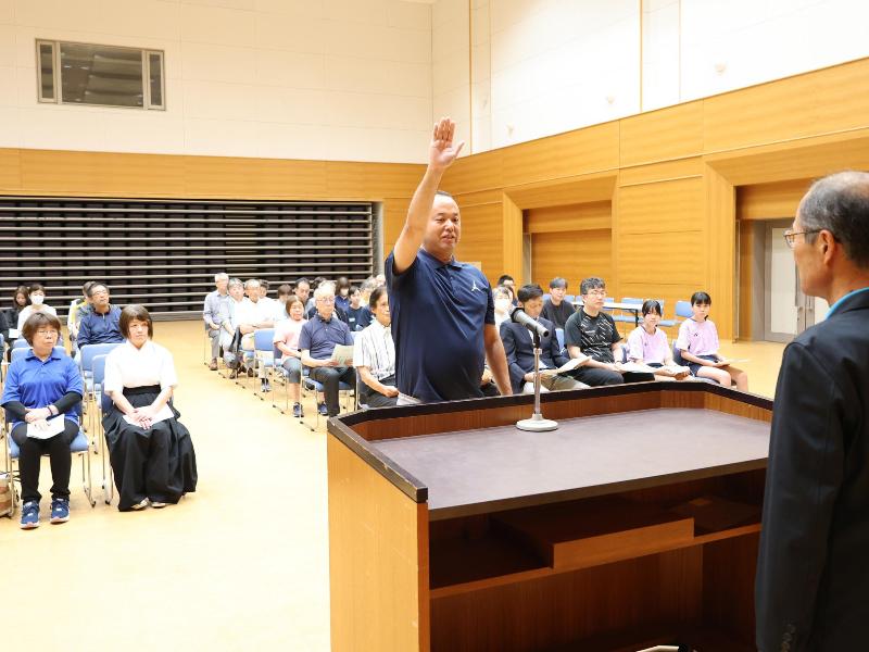選手宣誓の様子