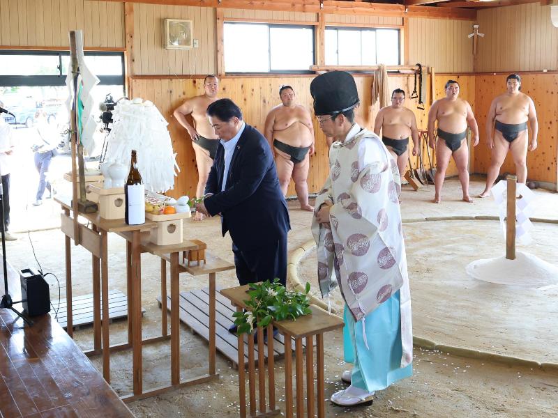 玉串奉納の様子