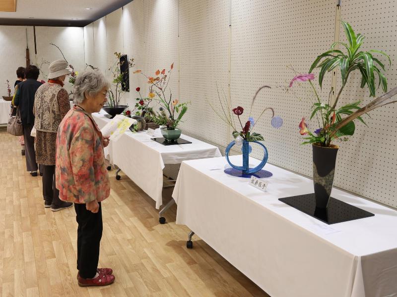 いけばな展の様子
