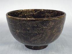 相馬駒焼 藤象嵌茶碗の写真