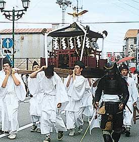 相馬中村神社神輿の写真
