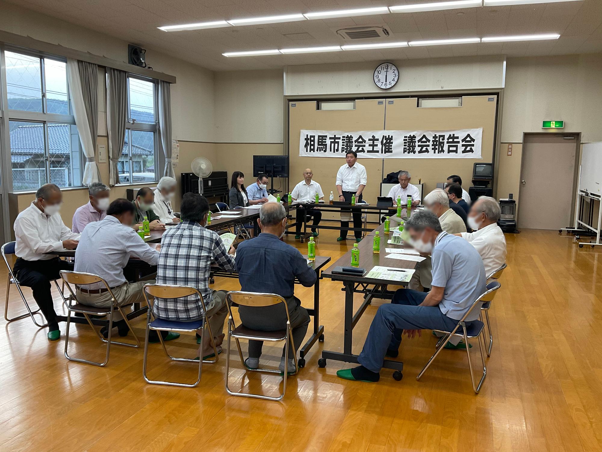 第7回議会報告会の様子（大野公民館）