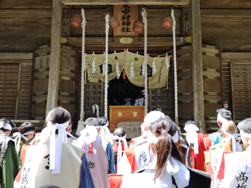 出陣安全祈願祭の様子