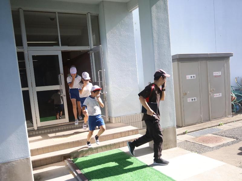 避難訓練の様子