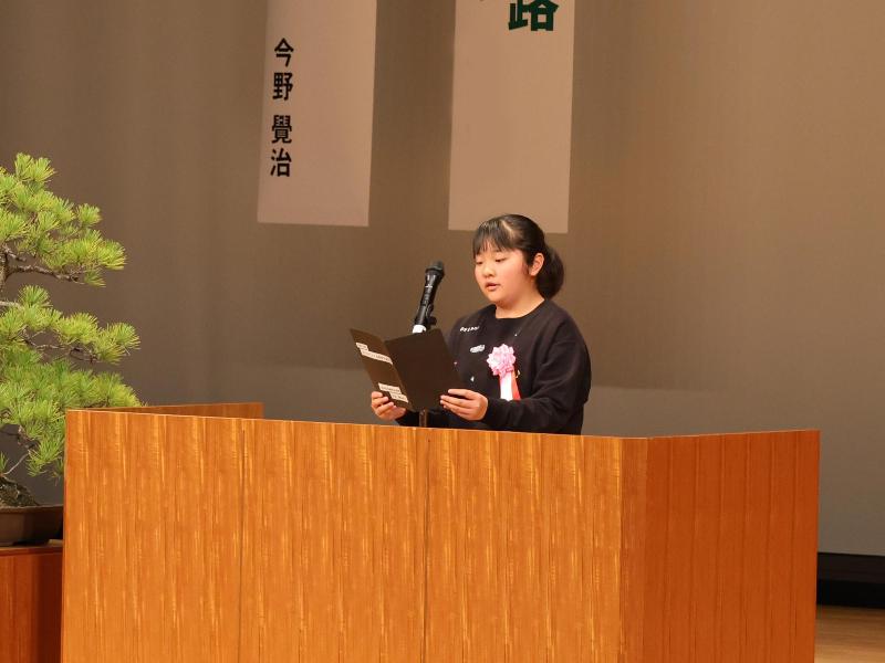 交通安全についての提言の様子