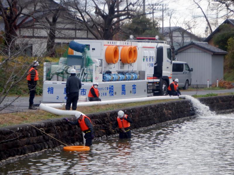 排水訓練の様子