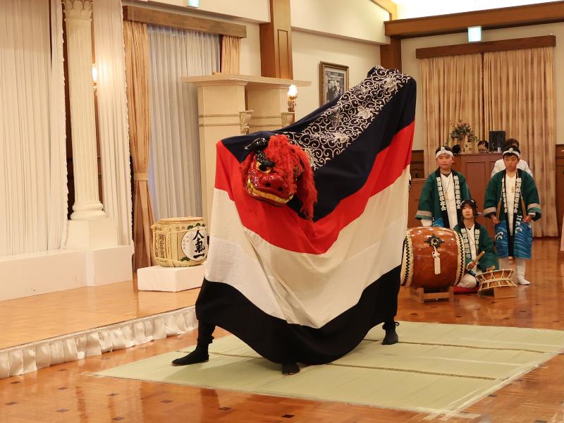 松川神楽の演舞