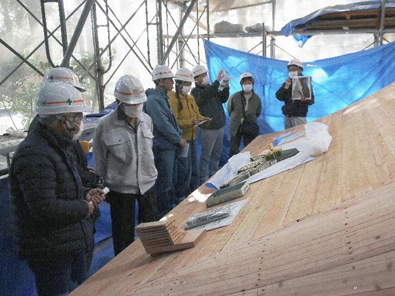 工事見学会の様子