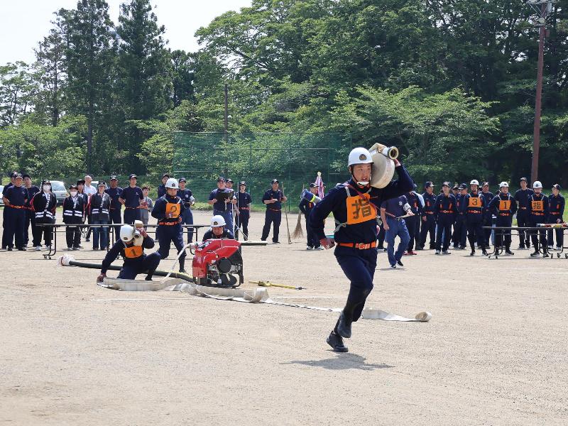 【2026年6月14日】厳しい練習の成果を競う 市消防団消防操法競技大会のサムネイル