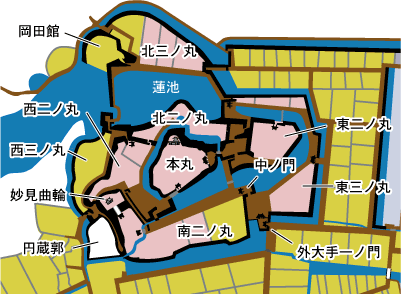 中村城下地図のイラスト